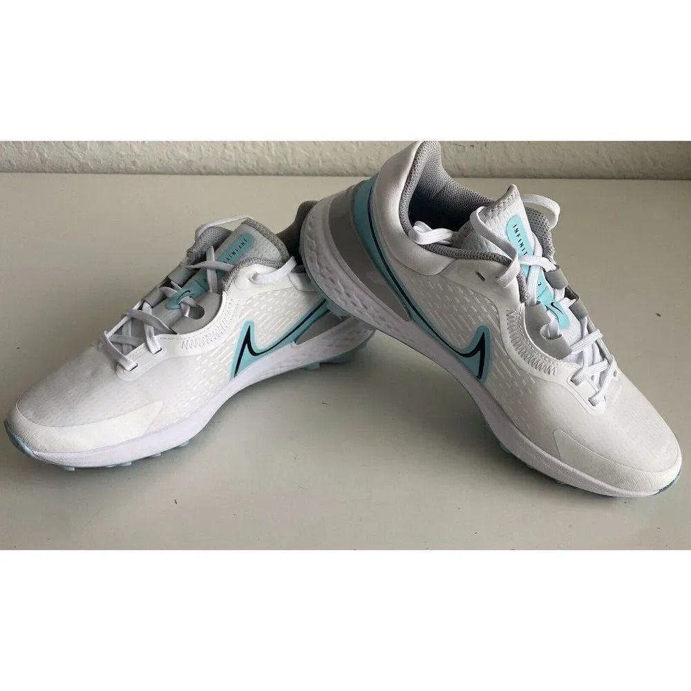 Nike Infinity Pro 2 Wide White Copa Spikeless Golf Shoes Men's Size 9 Wide NEW